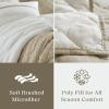 Madison Park Queen Comforter Set and Quilt Set, Boho Comforter for Queen Size Bed with Diamond Quilted Coverlet Set, All Season Queen Size Bedding, Matching Shams, Carolina, Full/Queen Black 7 Piece(Taupe)