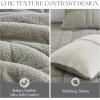 Madison Park Reversible Feather-Soft Plush Comforter Set for King Size Bed, All Season Luxurious Quilted Sherpa Comforters, King Size Bedding Set, Wynne, Grey 3 Piece(Grey)