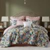 Madison Park Cal King Comforter Set Cotton, Microfiber Reverse, Floral Reversible Comforters King Size Bed, All Season Bedding King Size Comforter, Shams, Pillows, Ophelia, Cal King Multi 8 Piece(Multicolor)