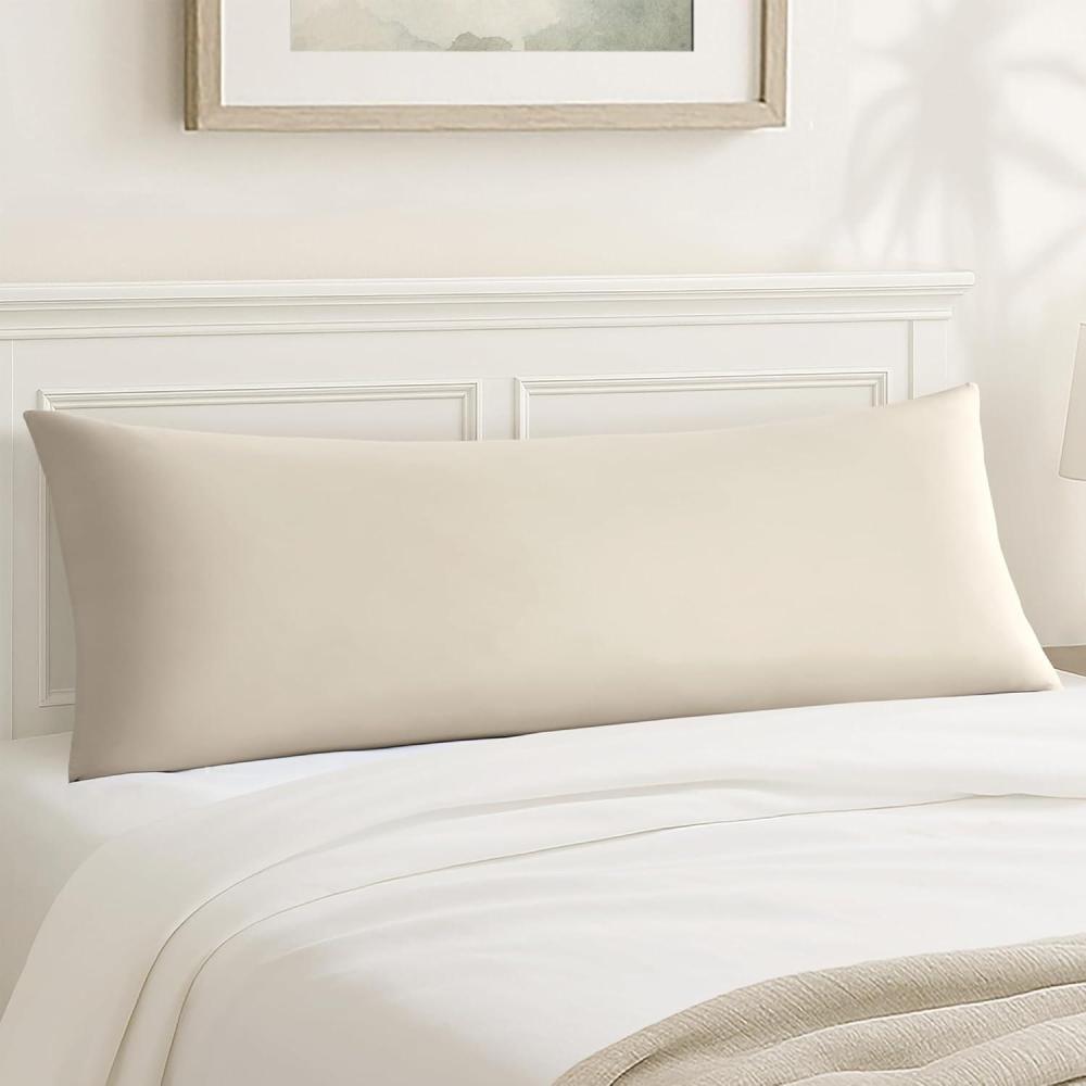 imageMadison Park Full Body Pillow Large Pillow with Shredded Memory Foam Cooling Pillow for Adults with Removable Nylon Spandex Cover Long Body Pillow for Side Sleepers 20 x 54 Lumi BlueNeutral