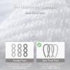 Madison Park Bathroom Towel Set of 6 Diagonal Ribbed, Turquoise 100% Cotton Quick Dry & Absorbent| 2 Bath 30″ x 56″| 2 Hand 18″ x 28″| 2 Washcloths 13″ x 13″| Zero Twist, 500 GSM, Oeko-TEX(White)
