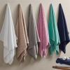 Madison Park Bathroom Towel Set of 6 Diagonal Ribbed, Turquoise 100% Cotton Quick Dry & Absorbent| 2 Bath 30″ x 56″| 2 Hand 18″ x 28″| 2 Washcloths 13″ x 13″| Zero Twist, 500 GSM, Oeko-TEX(Beige)