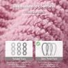 Madison Park Bathroom Towel Set of 6 Diagonal Ribbed, Turquoise 100% Cotton Quick Dry & Absorbent| 2 Bath 30″ x 56″| 2 Hand 18″ x 28″| 2 Washcloths 13″ x 13″| Zero Twist, 500 GSM, Oeko-TEX(Pink)