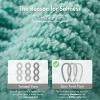 Madison Park Bathroom Towel Set of 6 Diagonal Ribbed, Turquoise 100% Cotton Quick Dry & Absorbent| 2 Bath 30″ x 56″| 2 Hand 18″ x 28″| 2 Washcloths 13″ x 13″| Zero Twist, 500 GSM, Oeko-TEX(Turquoise)