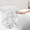 Madison Park Full Body Pillow, Large Pillow with Shredded Memory Foam, Cooling Pillow for Adults with Removable Nylon Spandex Cover, Long Body Pillow for Side Sleepers, 20″ x 54″, Lumi Blue(Light Grey)