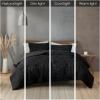 Madison Park Blair Ruched Faux Fur Comforter Set – Luxurious Bed Cover – Modern Down Alternative, All Season Bedding with Matching Shams, King/Cal King Ivory 3 Piece(Black)