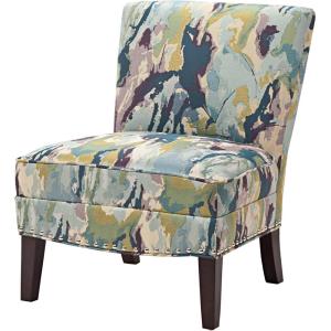 Madison Park Hayden Slipper Accent Chair, 26.5″ W x 30.75″ D x 34″ H, Multi(Multicolor)