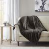 Madison Park Arctic Luxury Ultra Plush Down Alternative Throw 50×60 Geometric Premium Soft Cozy Long Fur Plush For Bed, Couch or Sofa, 50″x60″, Ivory(Chocolate)