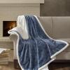 Madison Park Elma Luxury Oversized Textured Plush Throw Grey 60*70 Premium Soft Cozy Embossed Micro Velour For Bed, Coach or Sofa(Grey)