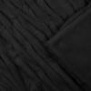 Madison Park Oversized Ruched Fur Luxury Throw Black 50×70 Premium Soft Cozy Ruched Fur For Bed, Couch or Sofa(Black)