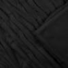 Madison Park Oversized Ruched Fur Luxury Throw Black 50×70 Premium Soft Cozy Ruched Fur For Bed, Couch or Sofa(Black)