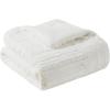 Madison Park Arctic Luxury Ultra Plush Down Alternative Throw 50×60 Geometric Premium Soft Cozy Long Fur Plush For Bed, Couch or Sofa, 50″x60″, Ivory(Ivory)