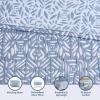 Madison Park Quilt Set Metelasse Reversible Coverlet Set Size, Soft Summer Quilt, All Season Lightweight Botannical Bedding King Shams, Harmony, King/Cal King, Blue 3 Piece(Blue)