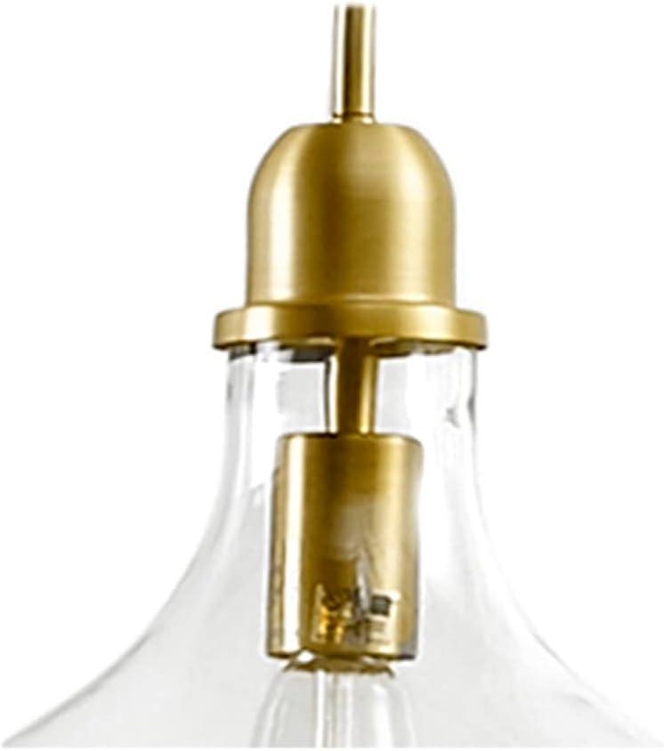 imageINKIVY Auburn Pendant Lighting for Dining Room Industrial Kitchen Lights Handblown Glass Bell Shaped Pendant Light for Kitchen Island Foyer Bedroom 9 Dia x 955 H GoldClearGold