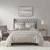 Madison Park Polyester Jacquard 9 Piece Comforter Set MPS10-459(Taupe/Gold)