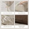 Madison Park Comforter Set Chenille Jacquard, Cotton Reverse, Oversized Comforters, Removable Cover, All Season Bedding, Decor Pillows, Chapman, Queen Ivory/Neutral 8 Piece(Ivory/Neutral)