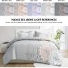 Madison Park Delilah Sateen Cotton Comforter Set, Breathable, Soft Cover, Modern Print, All Season Down Alternative Cozy Bedding with Matching Shams, King/ Cal King, Grey/Blush 3 Piece(Grey/Blush 3pcs)