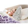 Madison Park Delilah Sateen Cotton Comforter Set, Breathable, Soft Cover, Modern Print, All Season Down Alternative Cozy Bedding with Matching Shams, King/ Cal King, Grey/Blush 3 Piece(Grey/Purple 3pcs)
