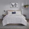 Madison Park Essentials Cozy Bed in A Bag – Reversible Comforter with Complete Sheet Set, Casual Plaid Cabin Design, All Season Cover, Decorative Pillow, Everest Plaid Red Twin(68″x86″) 6 Piece(Patrick Plaid Navy)
