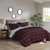 Madison Park Essentials Cozy Bed in A Bag – Reversible Comforter with Complete Sheet Set, Casual Plaid Cabin Design, All Season Cover, Decorative Pillow, Everest Plaid Red Twin(68″x86″) 6 Piece(Everest Plaid Red)