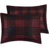 Madison Park Essentials Cozy Bed in A Bag – Reversible Comforter with Complete Sheet Set, Casual Plaid Cabin Design, All Season Cover, Decorative Pillow, Everest Plaid Red Twin(68″x86″) 6 Piece(Everest Plaid Red)