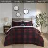 Madison Park Essentials Cozy Bed in A Bag – Reversible Comforter with Complete Sheet Set, Casual Plaid Cabin Design, All Season Cover, Decorative Pillow, Everest Plaid Red Twin(68″x86″) 6 Piece(Everest Plaid Red)