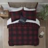 Madison Park Essentials Cozy Bed in A Bag – Reversible Comforter with Complete Sheet Set, Casual Plaid Cabin Design, All Season Cover, Decorative Pillow, Everest Plaid Red Twin(68″x86″) 6 Piece(Everest Plaid Red)
