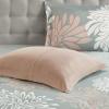 Madison Park Essentials Maible Cozy Bed in A Bag Comforter with Complete Cotton Sheet Set-Floral Medallion Damask Design All Season Cover, Decorative Pillow, Queen (90 in x 90 in), Blush/Gray(Floral Blush)