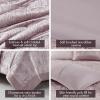 Madison Park King Comforter Set, Luxe Velvet, Satin Binding Comforter for a King-Size Bed, Cozy Velvet Comforters, All Seasons, Lightweight, Down Alternative Bedding, King/Cal King, Blush 5 Piece