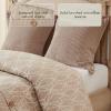Madison Park King Comforter Set, Trendy Geometric Jacquard, Soft Microfiber Reverse, Oversized Comforters, All Seasons Down Alternative Overfilled Comforters, Grace, King Taupe 9 Piece(Taupe)