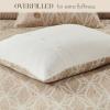 Madison Park King Comforter Set, Trendy Geometric Jacquard, Soft Microfiber Reverse, Oversized Comforters, All Seasons Down Alternative Overfilled Comforters, Grace, King Taupe 9 Piece(Taupe)
