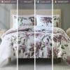 Madison Park Queen Comforter Set with Sheets, Floral Print, Microfiber Comforter for a Queen-Size Bed, Shabby Chic Bed in a Bag Set Diamond Printed Sheet, Alice, Queen Mauve 7 Piece(Mauve)