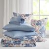 Madison Park Queen Comforter Set with Sheets, Floral Print, Microfiber Comforter for a Queen-Size Bed, Shabby Chic Bed in a Bag Set Diamond Printed Sheet, Alice, Queen Mauve 7 Piece(Blue)
