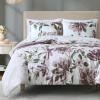 Madison Park Queen Comforter Set with Sheets, Floral Print, Microfiber Comforter for a Queen-Size Bed, Shabby Chic Bed in a Bag Set Diamond Printed Sheet, Alice, Queen Mauve 7 Piece(Mauve)