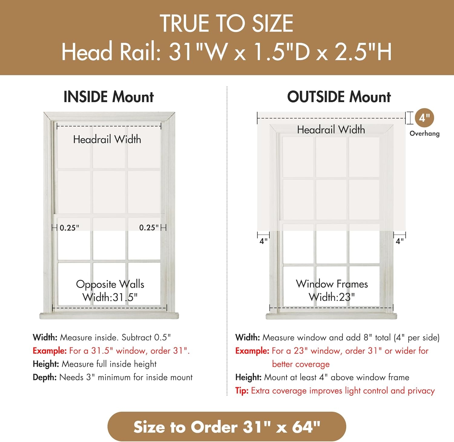 imageMadison Park Cordless Roman Shades Room Darkening Window Blind Privacy Window Shades Thermal Insulated Cordless Window Treatment for Bedroom Living Room Quincy Single Panel 35 W X 64 L LinenBlackout Linen Slub