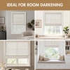 Madison Park Cordless Roman Shades, Room Darkening Window Blind Privacy Window Shades, Thermal Insulated Cordless Window Treatment for Bedroom, Living Room, Quincy, Single Panel 35″ W X 64″ L Linen(Room Darkening – Linen Slub)
