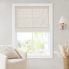 Madison Park Cordless Roman Shades, Room Darkening Window Blind Privacy Window Shades, Thermal Insulated Cordless Window Treatment for Bedroom, Living Room, Quincy, Single Panel 35″ W X 64″ L Linen(Room Darkening – Linen Slub)
