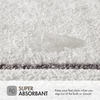 Madison Park Roan Bath Rug 17×24, Thick Absorbent Microfiber Bathroom Mat, Non Slip TPR Backing, Machine Washable, Oeko-TEX Certified, Hotel-Inspired Tufted Plush Design, Beige(Grey)