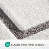 Madison Park Roan Bath Rug 17×24, Thick Absorbent Microfiber Bathroom Mat, Non Slip TPR Backing, Machine Washable, Oeko-TEX Certified, Hotel-Inspired Tufted Plush Design, Beige(Grey)