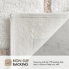 Madison Park Roan Bath Rug 17×24, Thick Absorbent Microfiber Bathroom Mat, Non Slip TPR Backing, Machine Washable, Oeko-TEX Certified, Hotel-Inspired Tufted Plush Design, Beige(Beige)