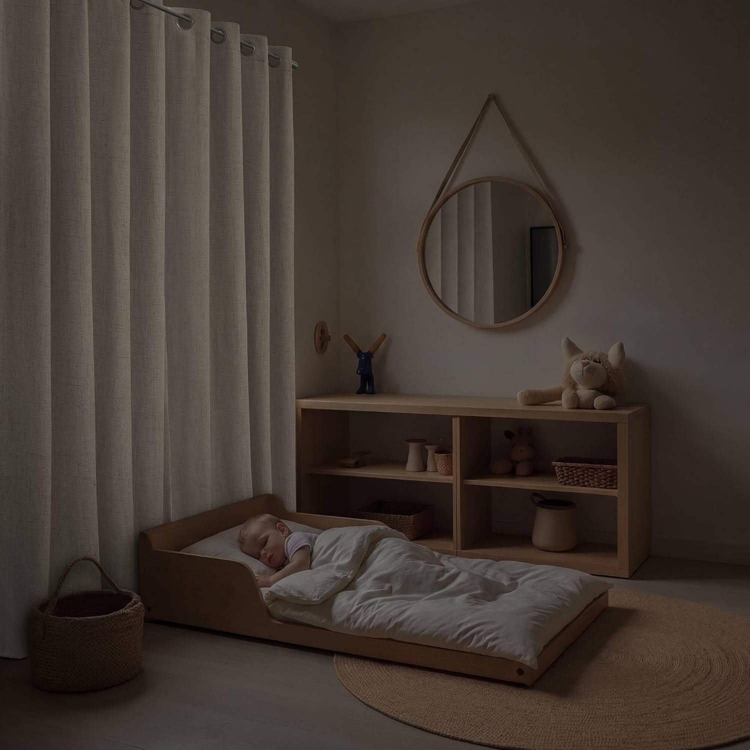 image:imageMadison Park Blackout Curtains for Bedroom Linen Textured 100 Light Blocking 84 Inch Long 2 Panels Set Room Darkening Thermal Insulated Curtains amp Drapes for Nursery Living Room 52x84 WhiteLinen Texturedwhite
