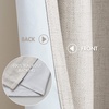 Madison Park Blackout Curtains for Bedroom, Linen Textured 100% Light Blocking 84 Inch Long, 2 Panels Set Room Darkening Thermal Insulated Curtains & Drapes for Nursery Living Room (52″x84″, White)(Linen Textured-white)