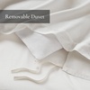 Madison Park Signature Oversized King Comforter Set, Luxury Hotel Style Bedding with Embroidered Details, All Season Down Alternative Comforter, Matching Shams & Decorative Pillows, Taupe, 9 Piece(Ivory/Tan)