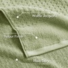 Madison Park Spa Waffle 100% Cotton Luxurious Towel Set, Premium Texture Waffle Weave, Highly Absorbent, Quick Dry, Hotel & Spa Quality Wash Clothes for Bathroom, Assorted Sizes, Sage Green 6 Piece(Sage Green)