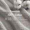 Madison Park Spa Waffle 100% Cotton Luxurious Towel Set, Premium Texture Waffle Weave, Highly Absorbent, Quick Dry, Hotel & Spa Quality Wash Clothes for Bathroom, Assorted Sizes, Sage Green 6 Piece(Grey)