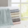 Madison Park Spa Waffle 100% Cotton Luxurious Towel Set, Premium Texture Waffle Weave, Highly Absorbent, Quick Dry, Hotel & Spa Quality Wash Clothes for Bathroom, Assorted Sizes, Sage Green 6 Piece(Ivory)