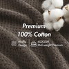 Madison Park Spa Waffle 100% Cotton Luxurious Towel Set, Premium Texture Waffle Weave, Highly Absorbent, Quick Dry, Hotel & Spa Quality Wash Clothes for Bathroom, Assorted Sizes, Sage Green 6 Piece(Charcoal)