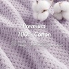Madison Park Spa Waffle 100% Cotton Luxurious Towel Set, Premium Texture Waffle Weave, Highly Absorbent, Quick Dry, Hotel & Spa Quality Wash Clothes for Bathroom, Assorted Sizes, Sage Green 6 Piece(Lilac)