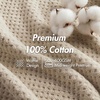 Madison Park Spa Waffle 100% Cotton Luxurious Towel Set, Premium Texture Waffle Weave, Highly Absorbent, Quick Dry, Hotel & Spa Quality Wash Clothes for Bathroom, Assorted Sizes, Sage Green 6 Piece(Natural)