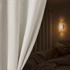 Madison Park Blackout Curtains for Bedroom, Linen Textured 100% Light Blocking 84 Inch Long, 2 Panels Set Room Darkening Thermal Insulated Curtains & Drapes for Nursery Living Room (52″x84″, White)(Linen Textured-white)